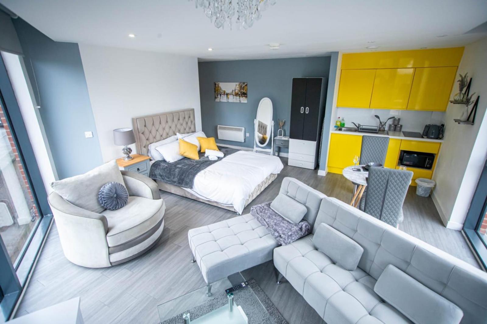 Excellent Studio Balcony Apartment In Sheffield Esterno foto